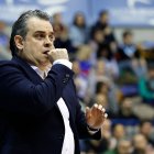 Iñaki Martín, durante el último partido en Burgos ante San Pablo.