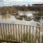 Crecida del río Adaja por Valdestillas