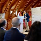 El presidente de la Diputación de Valladolid, Conrado Íscar, durante la inauguración