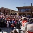 Carlos Martínez habla desde el monolito en Villalar de los Comuneros