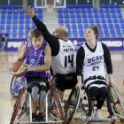 Imagen de un duelo Fundacion Aliados-UCAM Murcia BSR.