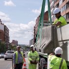 Obras del paso del Arco de Ladrillo de Valladolid