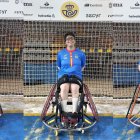 Tres jugadores de Inclusport Serban, concentrados con la selección española de silla de ruedas.