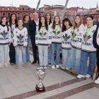CPLV Panteras recibidas en el Ayuntamiento de Valladolid.