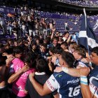 Celebración del VRAC en la final de la Copa del Rey en Zorrilla.