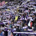 Vista parcial de una de las gradas de Zorrilla esta temporada.