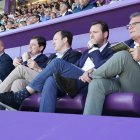 Óscar Puente en la final de la Copa del Rey de rugby en el José Zorrilla