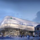 Recreación virtual de la nueva estación de tren de Campo Grande de Valladolid.
