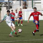 Una acción del partido entre Betis y Numancia en Canterac.