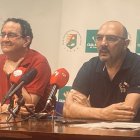 Miguel Ángel Peñas y Tomás Hernández en su comparecencia como junta gestora.