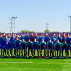 Foto grupal en el primer entrenamiento de la temporada 2025/2026.