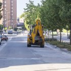 Obras por la red de calor en Parquesol