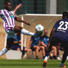 Sylla, en el amistoso ante el Pafos.