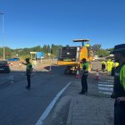 Obras en la VA-20 por los trabajos de asfaltado.