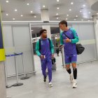 Alejo y Ponceau en el Aeropuerto Internacional Arturo Merino Benitez.