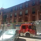 Camión de bomberos en la calle San José