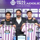 Víctor Orta, en la presentación de Ponceau y Guille Bueno como jugadores del Real Valladolid.