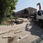 Obras de la segunda vía de AVE de la estación de trenes de Valladolid.