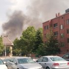Columna de humo del incendio cerca de la VA-20 en Valladolid.