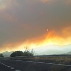 Incendio de Jarilla (Cáceres) en el límite con la provincia de Salamanca.