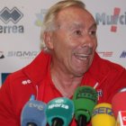 Javier Mínguez, como seleccionador nacional.