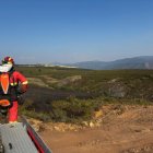 La UME en el incendio de Anllares en León