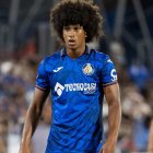 Peter Federico, en un partido con el Getafe.