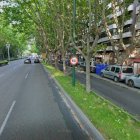 Paseo de Zorrilla a la altura del número 20 en Valladolid