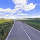 Carretera VP-5604, entre Mota del Marqués y Adalia, donde se produjo el accidente.