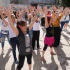 Fotos del ensayo del flashmob este sábado