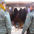Cable telefónico recuperado por la Guardia Civil