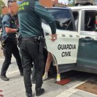 Momento de la detención de uno de los acusados del brutal paliza en Tordesillas.