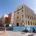 Estado actual del edificio de la plaza de Madrid.