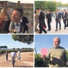El brindis de Banderas con la prensa, la preboda celebrada en Valbuena, asistentes disfrutan de un paseo en bici y el fan que trató de colarse al enlace