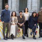 El equipo ‘Tres adioses’: Isabel Coixet, su directora; Francesco Carril, actor; y Marisa Fernández Armenteros, Alex Lafuente, Sandra Hermida, productores.