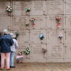 Día de Todos los Santos en el cementerio de Las Contiendas de Valladolid.