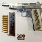 Arma intervenida por la Policía Nacional en la operación.