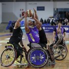 Acción del partido en un intento de tapón.