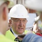 El alcalde de Valladolid visita las viviendas de la calle Mieses