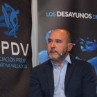 El seleccionador español Chus Mateo en Los Desayunos de la APDV en Valladolid.