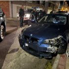 Estado en el que quedó uno de los vehículos tras la persecución
