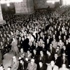 Asistentes al funeral por la muerte de Francisco Franco celebrado en la Catedral de Valladolid.