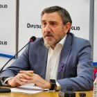 Francisco Ferreira, portavoz del PSOE de Valladolid, en la presentación de las enmiendas para los presupuestos de la Diputación