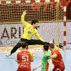 Juan Bar en un momento del Bidasoa-Recoletas en Artaleku.