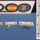 Imagen de los artículos que ha requisado la Policía Nacional