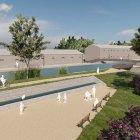 Recreación de cómo se va a recuperar la margen izquierda del Canal de Castilla para conectarlo con La Victoria tras derribar el muro de Manuel López.