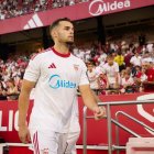 Ramón Martínez, en un partido con el Sevilla.