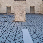 Parte de la cubierta de la catedral de Valladolid restaurada