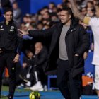 Luis Tevenet, en el partido del Real Valladolid ante el Leganés.
