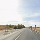 N-601 en Bocigas, donde se ha producido el accidente